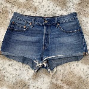 Levi’s 501 High Rise Cutoff Jean Shorts